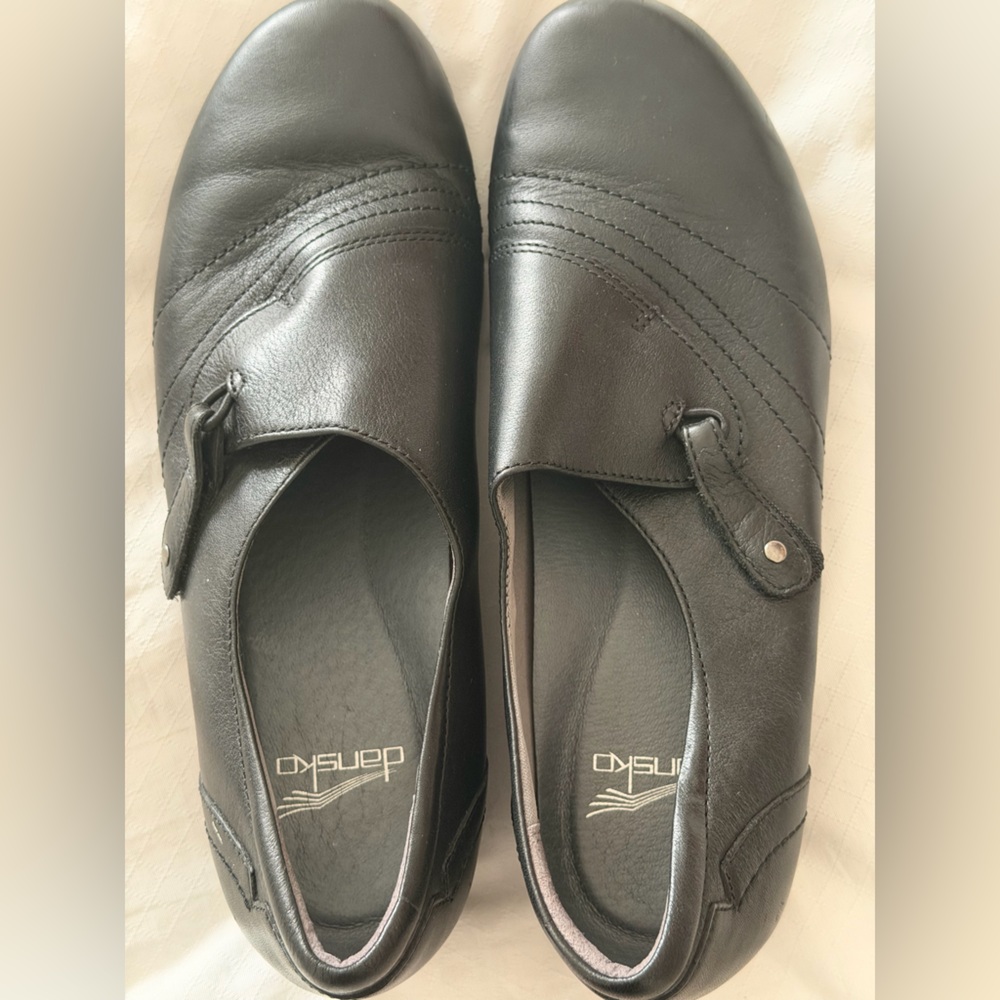 Dansko Black Slip-On Shoes